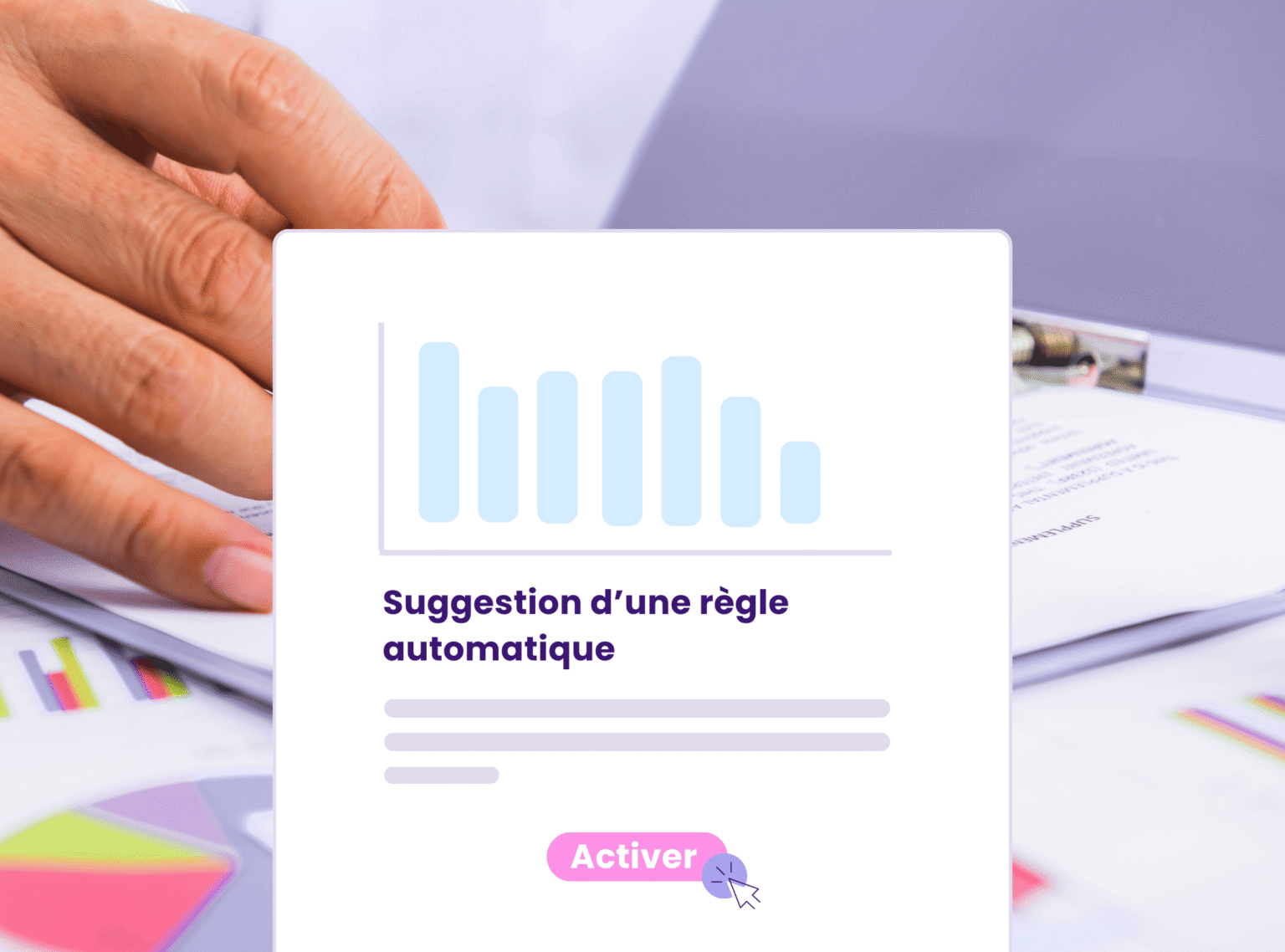 Suggestion d’une règle automatique du dashboard e commerce Flowz avec curseur sur le bouton Activer