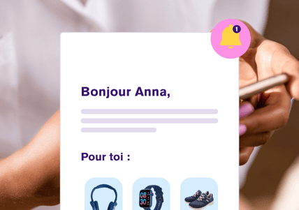 Notification personnalisée et sélection d'articles - Logiciel CRM Flowz
